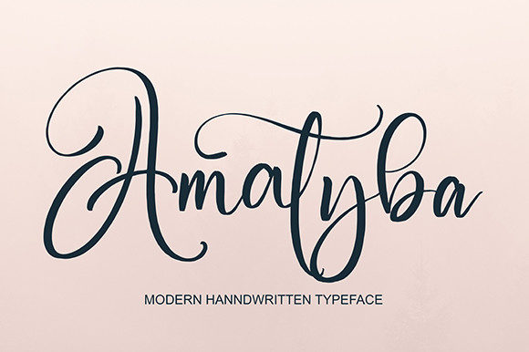Amatyba: A Stylish Script Font for Web Design