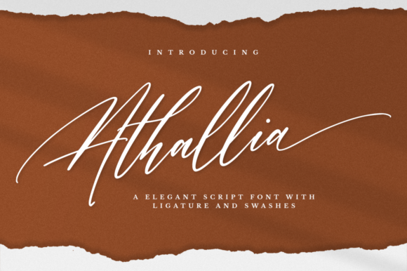 Athallia: A Luxurious Script Font