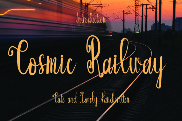 Cosmic Railway: A Timeless Script Font