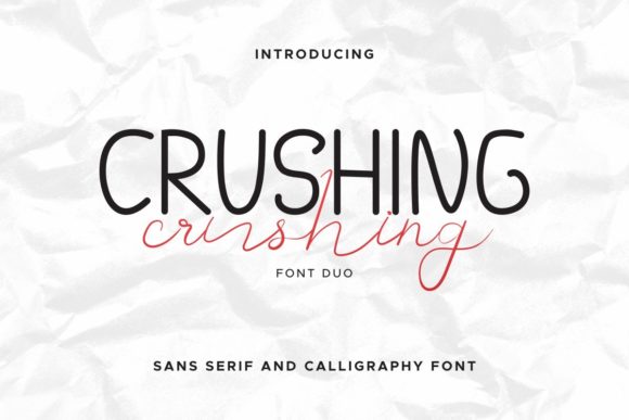 Crushing Duo: A Chic Script Font for Creative Makers
