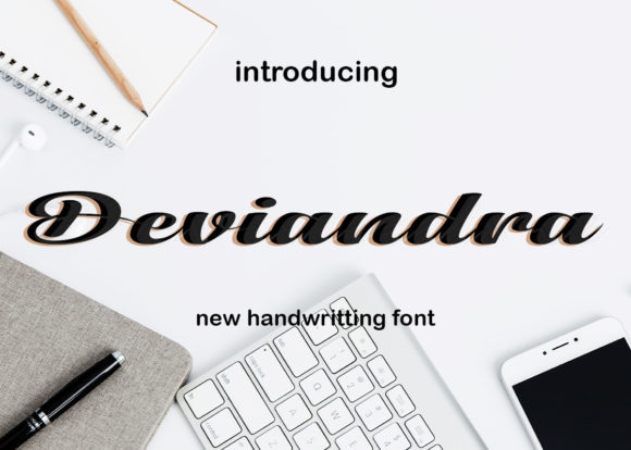 Deviandra: A Script Font for Creative Projects