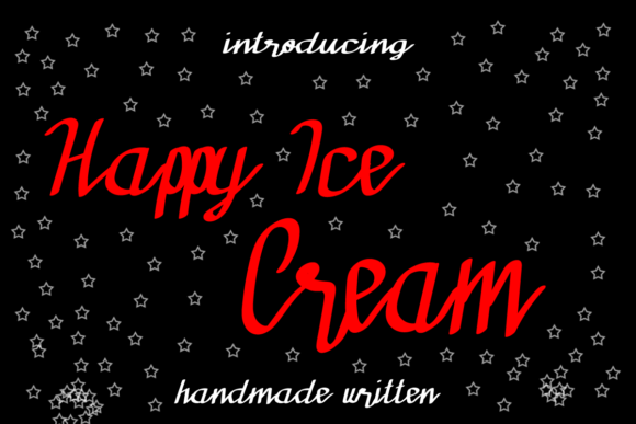 Happy Ice Cream Font for Creative Projects