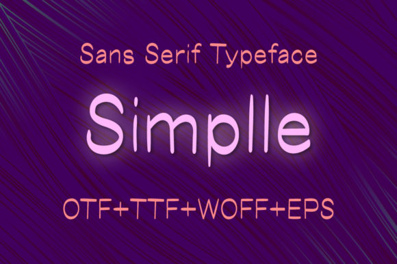 Simplle: A Handwritten Font for Creative Publishing