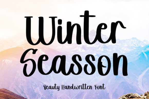 Winter Seasson: A Script Font for Creative Campaigns